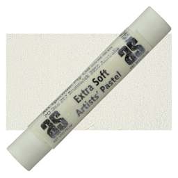 Art Spectrum Tints of White Extra Soft Pastel - Warm White pastel and swatch