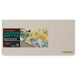 Holbein Artists' Soft Pastel Set - Top view of package of Set of 48 Portrait Colors