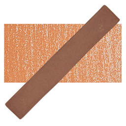 Holbein Artists' Soft Pastel - Burnt Sienna 3 pastel and swatch