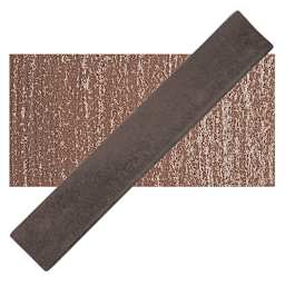 Holbein Artists' Soft Pastel - Burnt Umber 2 pastel and swatch