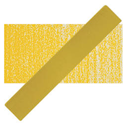 Holbein Artists' Soft Pastel - Chrome Yellow 1 pastel and swatch