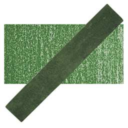 Holbein Artists' Soft Pastel - Dark Green pastel and swatch