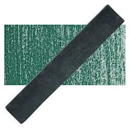 Holbein Artists' Soft Pastel - Deep Green 1 pastel and swatch