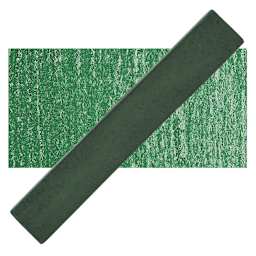 Holbein Artists' Soft Pastel - Deep Green 2 pastel and swatch