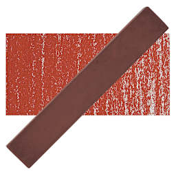 Holbein Artists' Soft Pastel - English Red 1 pastel and swatch