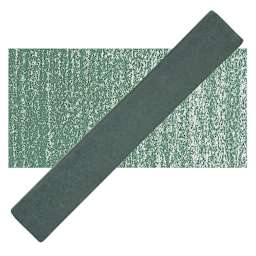 Holbein Artists' Soft Pastel - Foggy Green 1 pastel and swatch