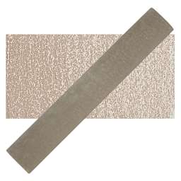 Holbein Artists' Soft Pastel - Grayish Brown 3 pastel and swatch