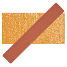 Holbein Artists' Soft Pastel - Orange 1 pastel and swatch