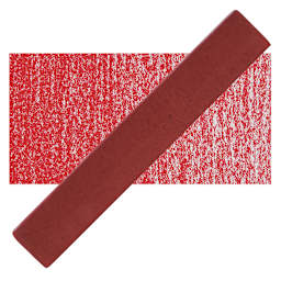 Holbein Artists' Soft Pastel - Permanent Red 1 pastel and swatch