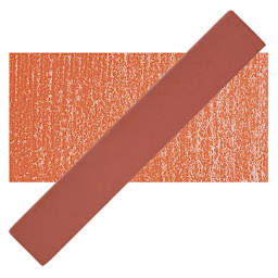 Holbein Artists' Soft Pastel - Vermilion 2 pastel and swatch