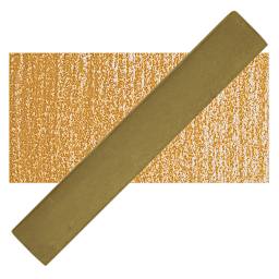 Holbein Artists' Soft Pastel - Yellow Ochre 1 pastel and swatch