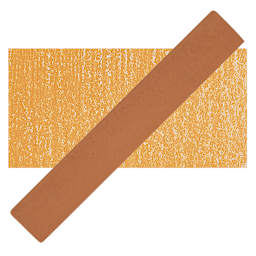 Holbein Artists' Soft Pastel - Yellow Orange 1 pastel and swatch