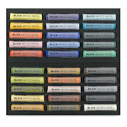 Blick Artists' Soft Pastel Set - Landscape Colors, Set of 30 (inside package)