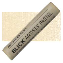 Blick Artists' Soft Pastel - Autumn Brown 1 pastel and swatch