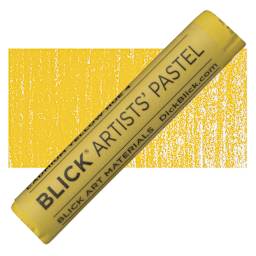 Blick Artists' Soft Pastel - Cadmium Yellow Hue 4 pastel and swatch