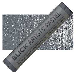 Blick Artists' Soft Pastel - Cool Gray 4 pastel and swatch
