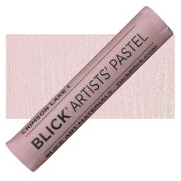 Blick Artists' Soft Pastel - Crimson Lake 1 pastel and swatch
