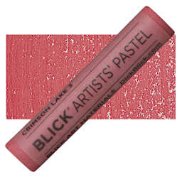 Blick Artists' Soft Pastel - Crimson Lake 3 pastel and swatch
