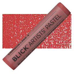 Blick Artists' Soft Pastel - Crimson Lake 4 pastel and swatch