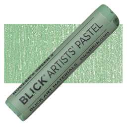 Blick Artists' Soft Pastel - Hookers Green 2 pastel and swatch