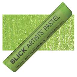 Blick Artists' Soft Pastel - Lizard Green 4 pastel and swatch