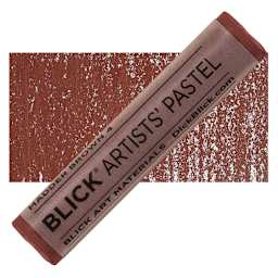 Blick Artists' Soft Pastel - Madder Brown 4 pastel and swatch