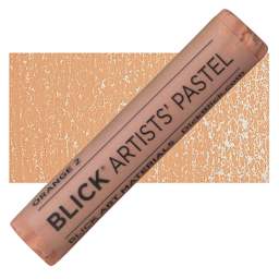 Blick Artists' Soft Pastel - Orange 2 pastel and swatch