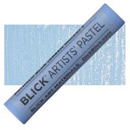 Blick Artists' Soft Pastel - Phthalo Blue (Green Shade) 2 pastel and swatch