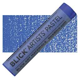 Blick Artists' Soft Pastel - Phthalo Blue (Green Shade) 4 pastel and swatch