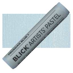 Blick Artists' Soft Pastel - Prussian Blue 1 pastel and swatch