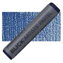 Blick Artists' Soft Pastel - Prussian Blue 4 pastel and swatch