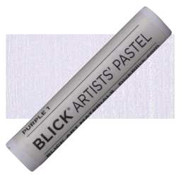 Blick Artists' Soft Pastel - Purple 1 pastel and swatch
