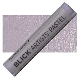 Blick Artists' Soft Pastel - Purple Gray 2 pastel and swatch
