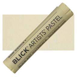 Blick Artists' Soft Pastel - Raw Sienna 1 pastel and swatch