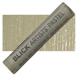 Blick Artists' Soft Pastel - Raw Umber 2 pastel and swatch
