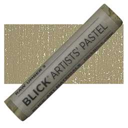 Blick Artists' Soft Pastel - Raw Umber 3 pastel and swatch