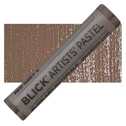Blick Artists' Soft Pastel - Red Gray 4 pastel and swatch