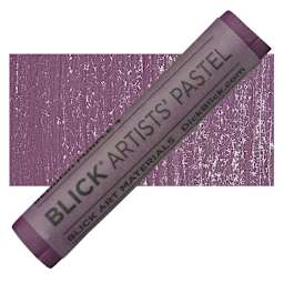 Blick Artists' Soft Pastel - Reddish Purple 4 pastel and swatch