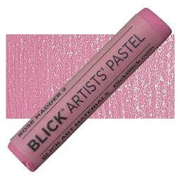 Blick Artists' Soft Pastel - Rose Madder 2 pastel and swatch