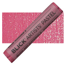 Blick Artists' Soft Pastel - Rose Madder 3 pastel and swatch