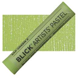 Blick Artists' Soft Pastel - Sap Green 2 pastel and swatch