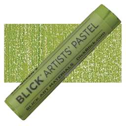 Blick Artists' Soft Pastel - Sap Green 3 pastel and swatch