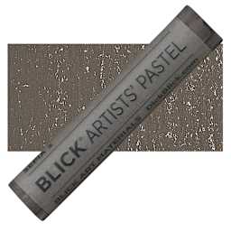 Blick Artists' Soft Pastel - Sepia 3 pastel and swatch