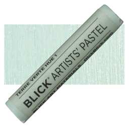 Blick Artists' Soft Pastel - Terre Verte Hue 1 pastel and swatch