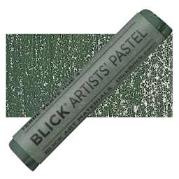 Blick Artists' Soft Pastel - Terre Verte Hue 4 pastel and swatch