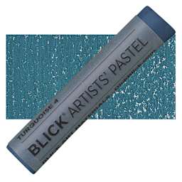 Blick Artists' Soft Pastel - Turquoise 4 pastel and swatch