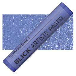 Blick Artists' Soft Pastel - Ultramarine 3 pastel and swatch