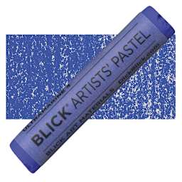 Blick Artists' Soft Pastel - Ultramarine 4 pastel and swatch