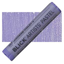 Blick Artists' Soft Pastel - Ultramarine Violet 4 pastel and swatch