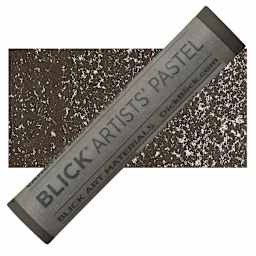 Blick Artists' Soft Pastel - Vandyke Brown Hue 4 pastel and swatch